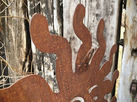 Vintage outdoor metal wall art 